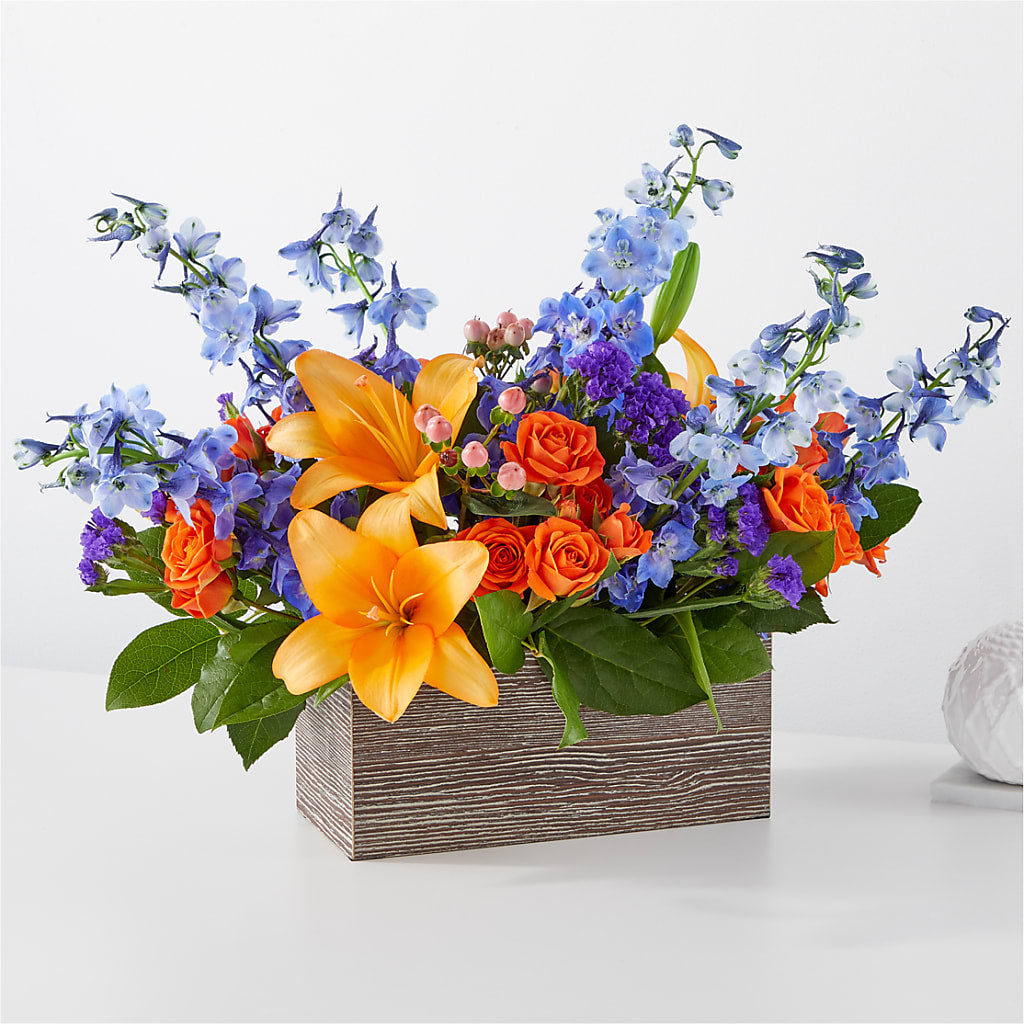 Radiant Citrus Box Bouquet – RIDLEY'S, Twin Falls ID