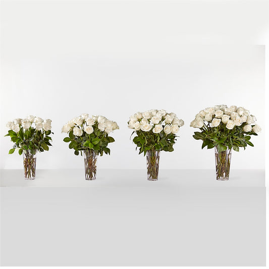 Long Stem White Rose Bouquet – RIDLEY'S, Twin Falls ID
