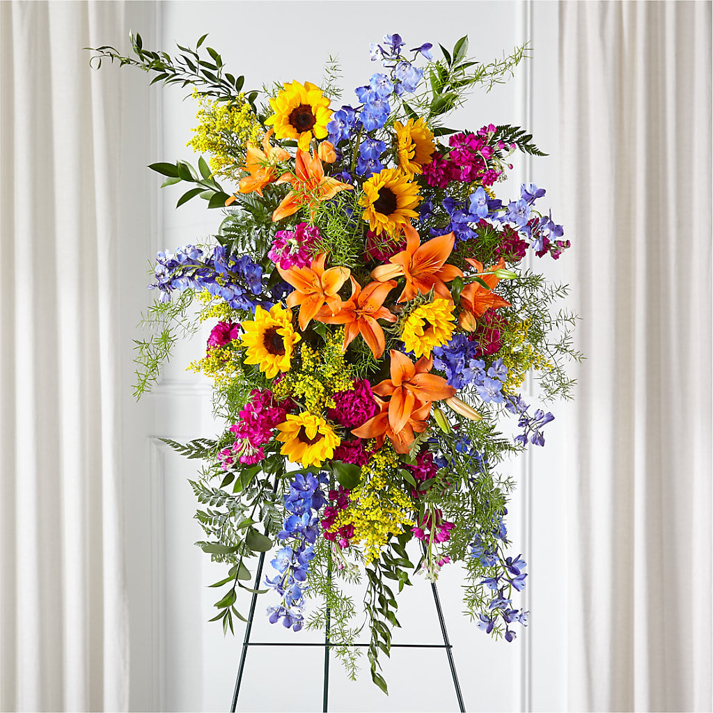 Sunlit Memories Standing Spray (Standard) – RIDLEY'S, Twin Falls ID