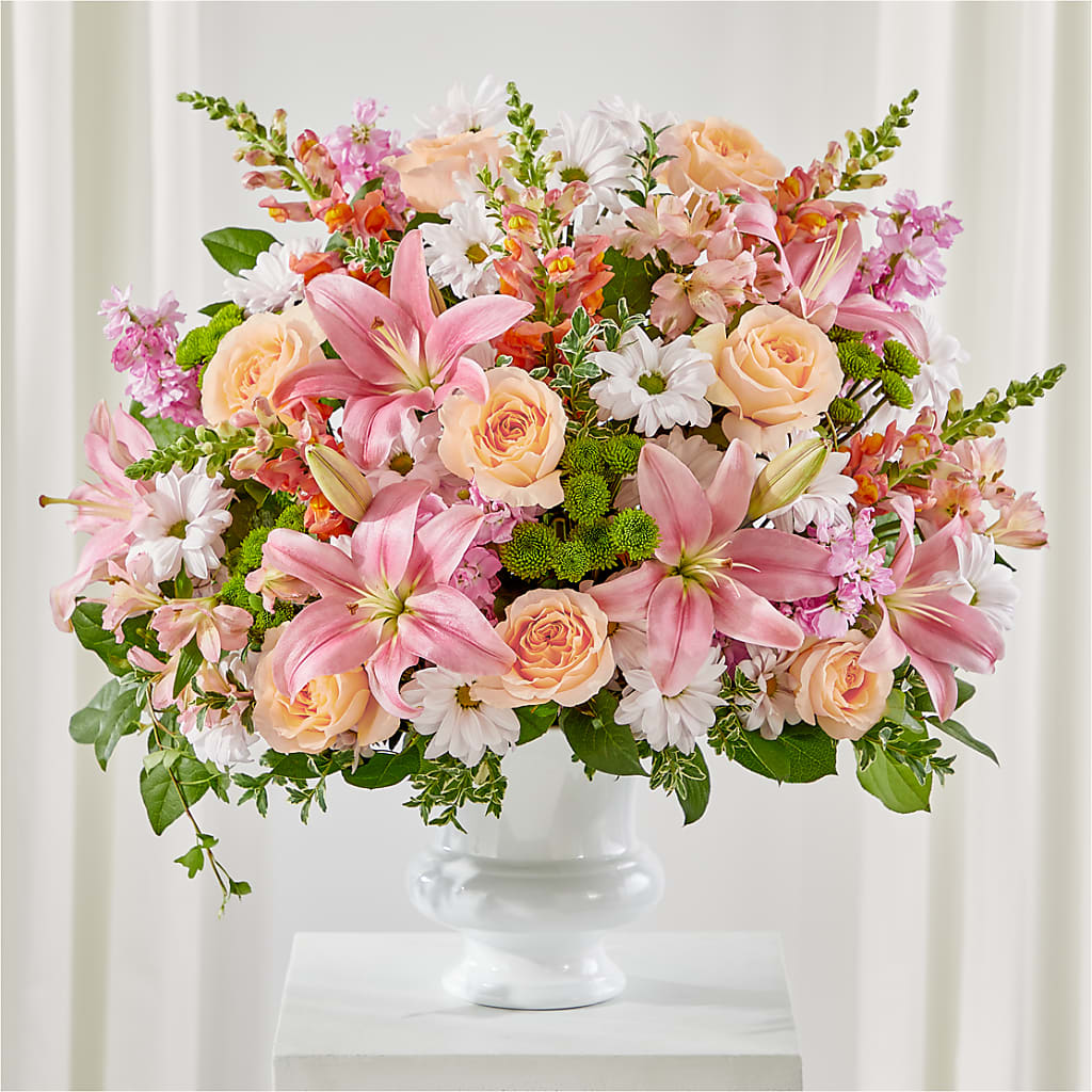 Heartfelt Gesture Urn Arrangement – RIDLEY'S, Twin Falls ID