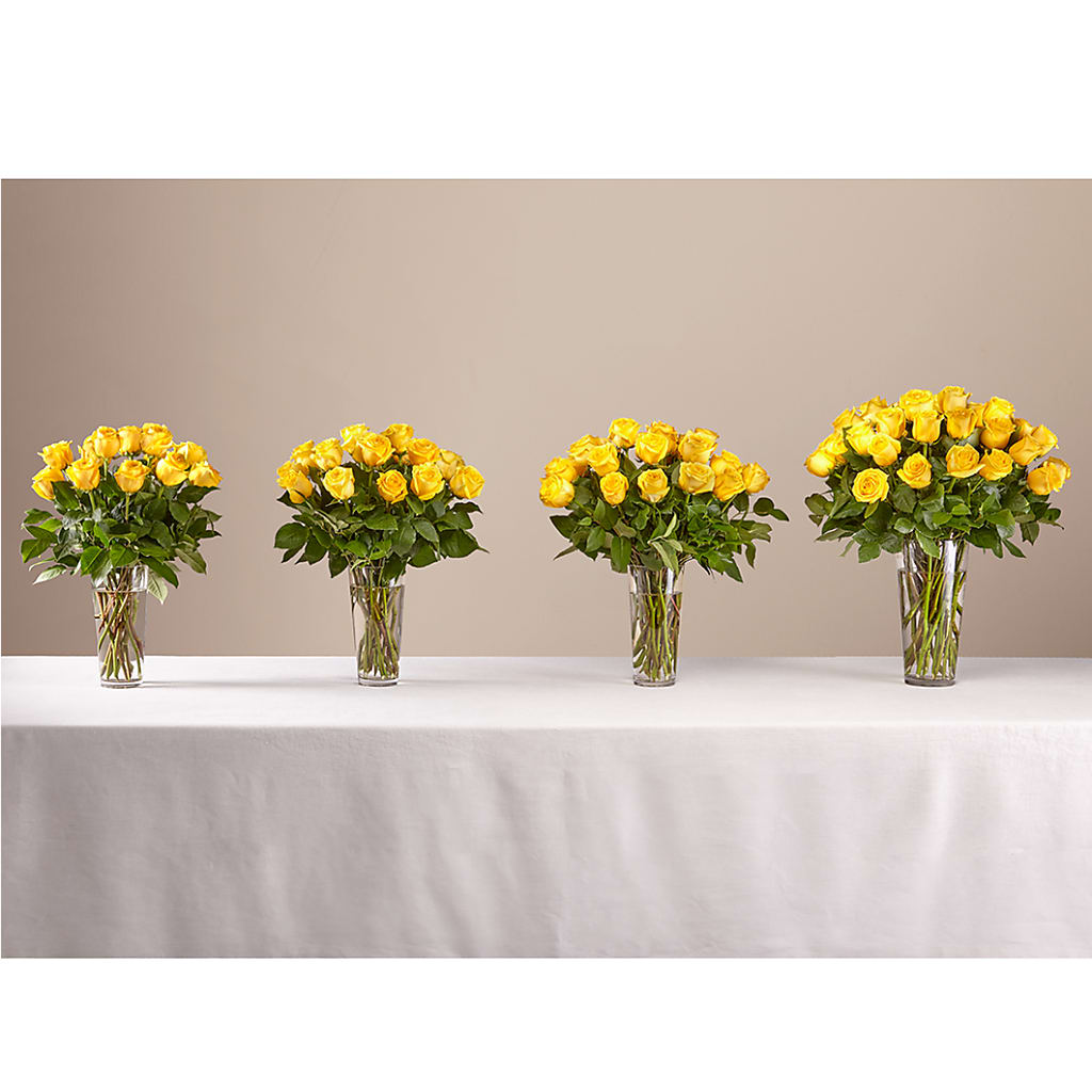 Long Stem Yellow Rose Bouquet – RIDLEY'S, Twin Falls ID