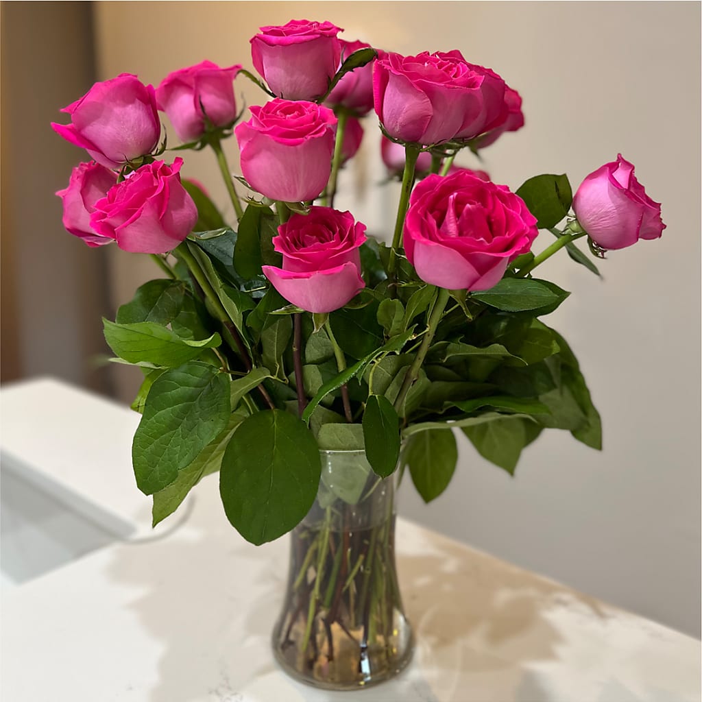 Long Stem Pink Rose Bouquet – RIDLEY'S, Twin Falls ID