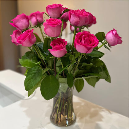 Long Stem Pink Rose Bouquet – RIDLEY'S, Twin Falls ID