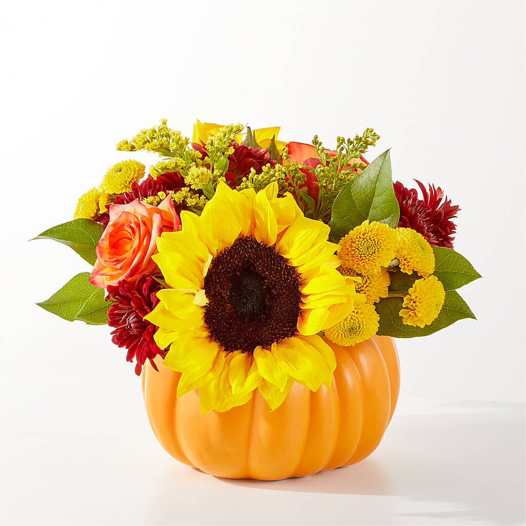 Golden Gourd Pumpkin Bouquet – RIDLEY'S, Twin Falls ID