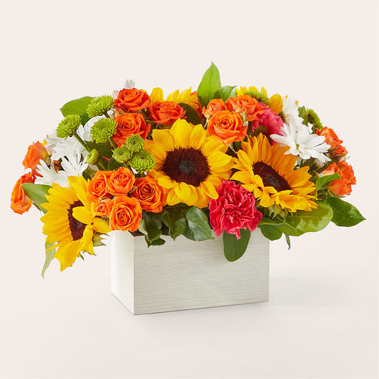Sun-drenched Blooms Box Bouquet – RIDLEY'S, Twin Falls ID