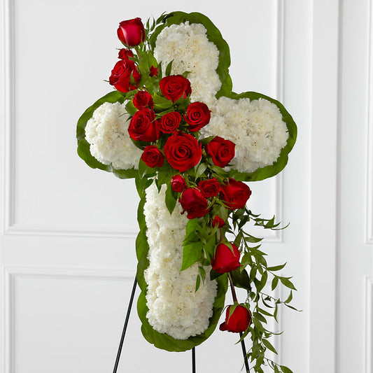 Floral Cross Easel – RIDLEY'S, Twin Falls ID