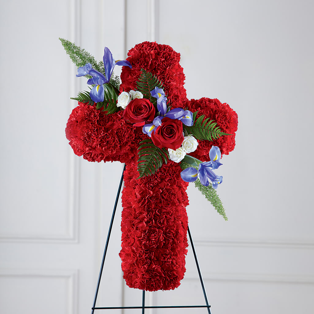 Faithful Hero Floral Cross – RIDLEY'S, Twin Falls ID