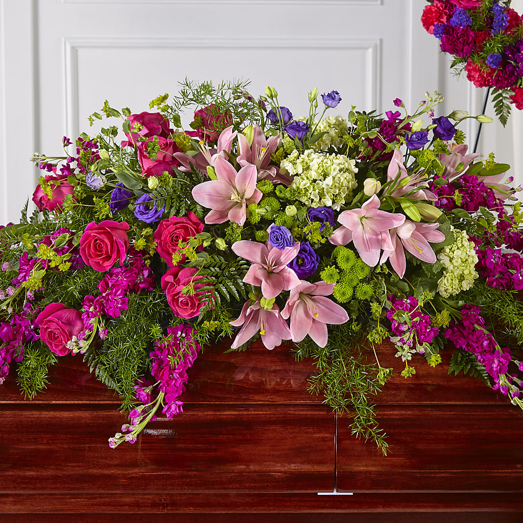 Radiant Tribute Casket Spray – RIDLEY'S, Twin Falls ID
