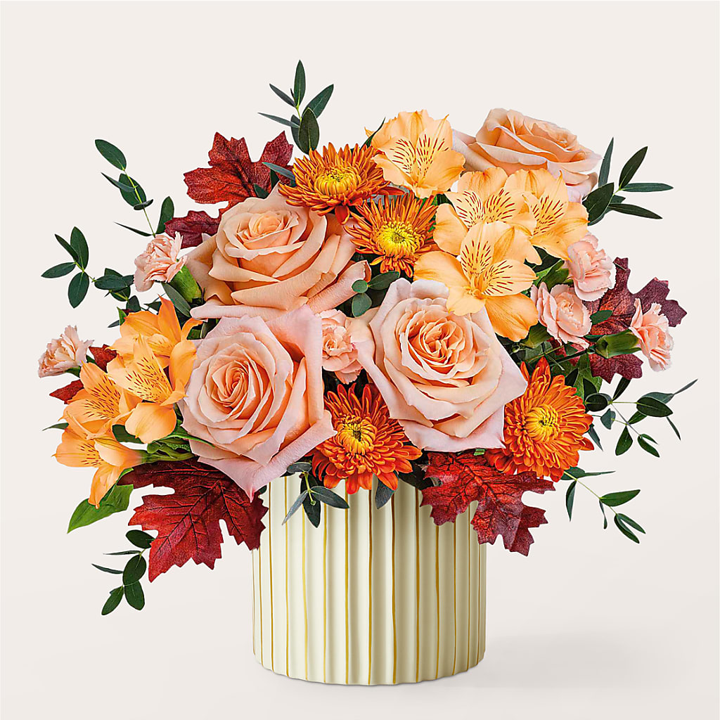 Spiced Latte Bouquet with Ivory Vase – RIDLEY'S, Twin Falls ID