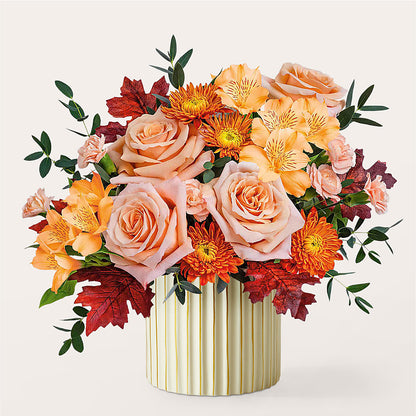 Spiced Latte Bouquet with Ivory Vase – RIDLEY'S, Twin Falls ID