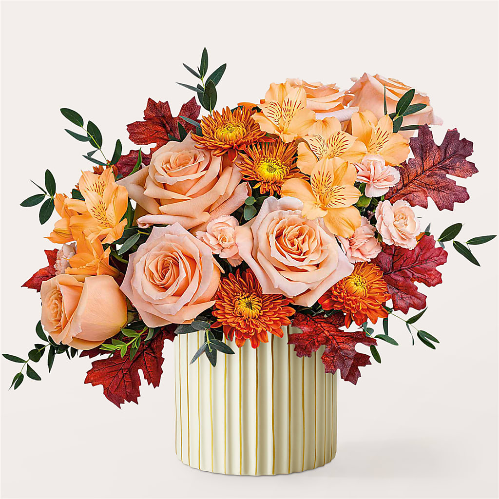 Spiced Latte Bouquet with Ivory Vase – RIDLEY'S, Twin Falls ID