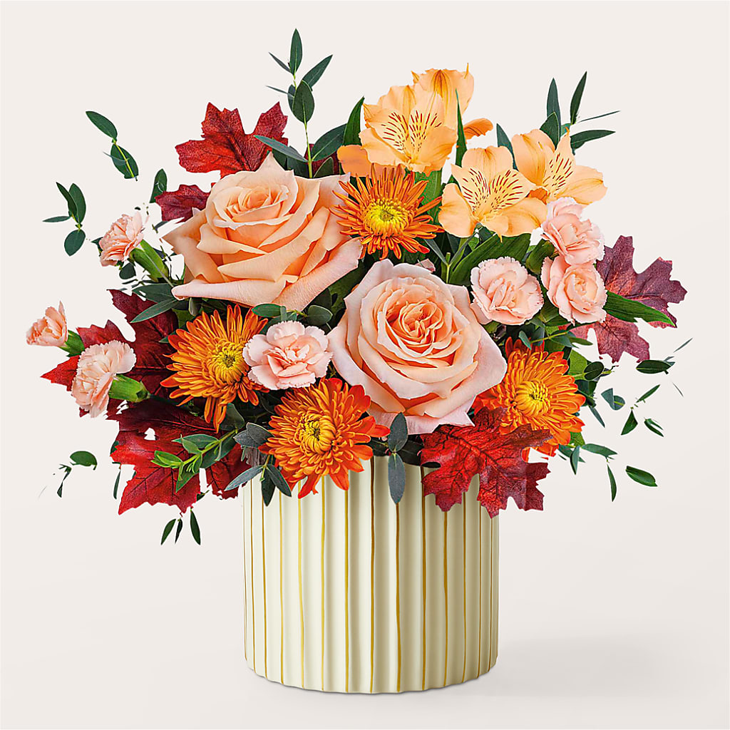 Spiced Latte Bouquet with Ivory Vase – RIDLEY'S, Twin Falls ID