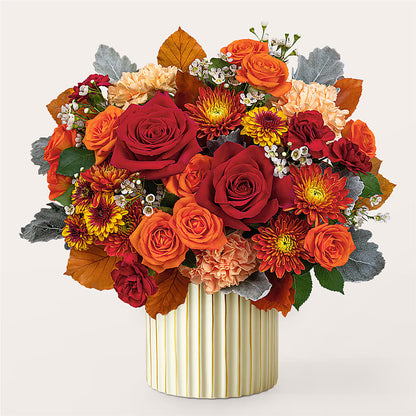 Merlot Bouquet with Ivory Vase – RIDLEY'S, Twin Falls ID