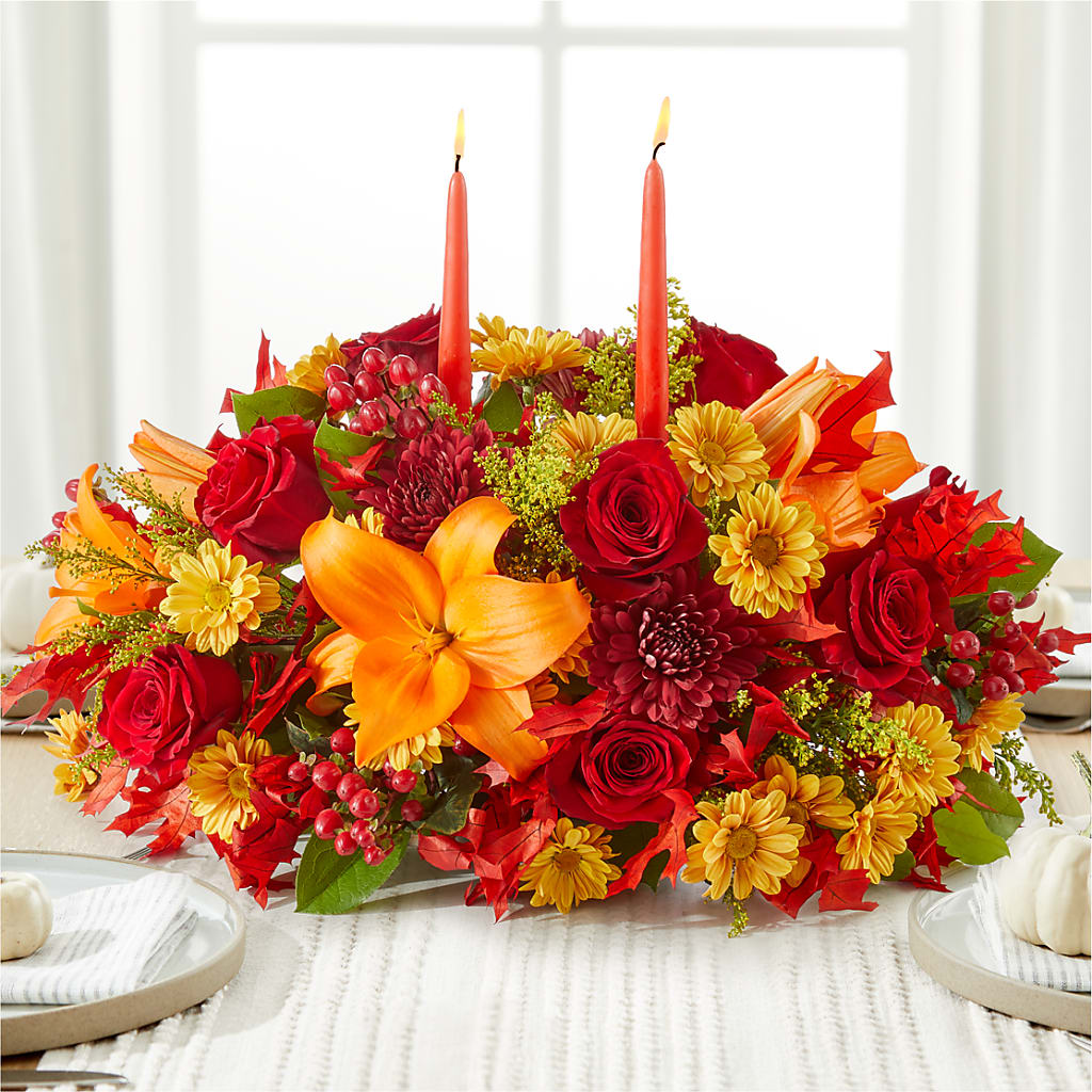 Autumn's Embrace Centerpiece – RIDLEY'S, Twin Falls ID