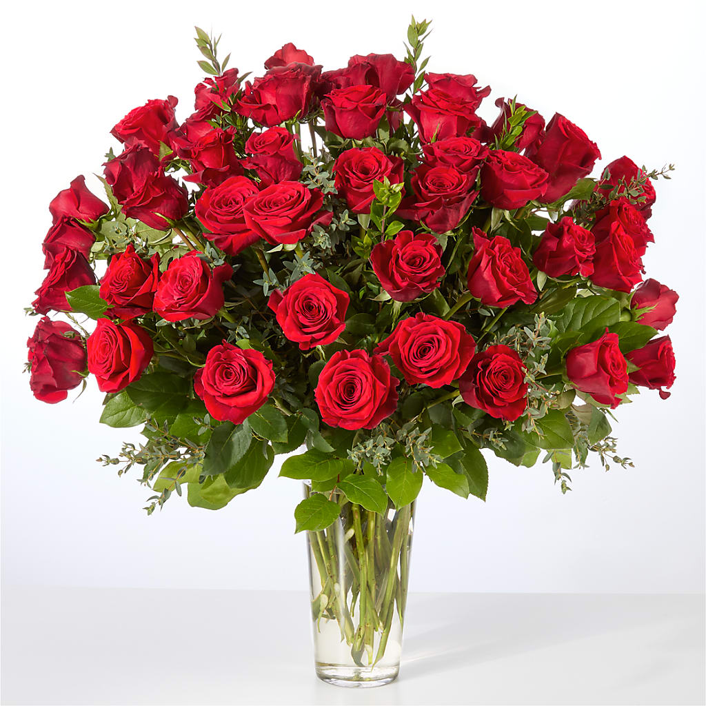 Forever Yours Fifty Stem Red Rose Bouquet – RIDLEY'S, Twin Falls ID